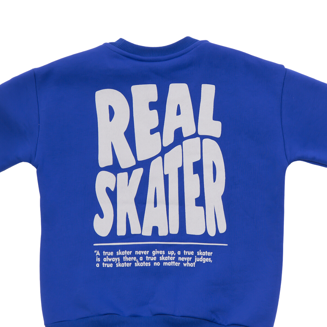 Φόρμα Φούτερ Μπλε"Real Skater" - Trax - MyHouseandKids
