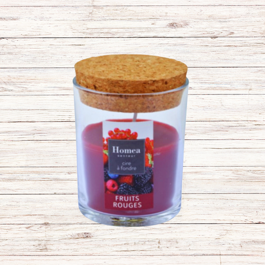 Κερί σε γυάλινη συσκευασία με αρώμα Red Fruits - Flamingo - MyHouseandKids