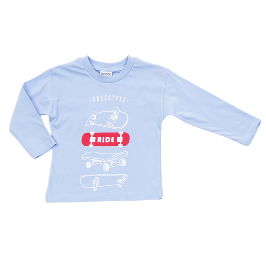 Μπλούζα Παιδική Λεπτή Σιέλ "Ride" - Trax - MyHouseandKids