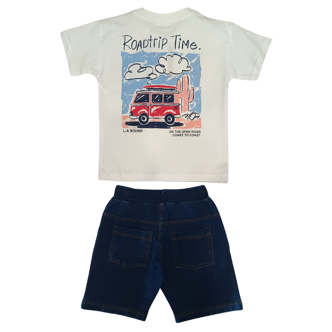 Σετ με Τζήν Σορτσάκι "Roadtrip Time" - Trax - MyHouseandKids