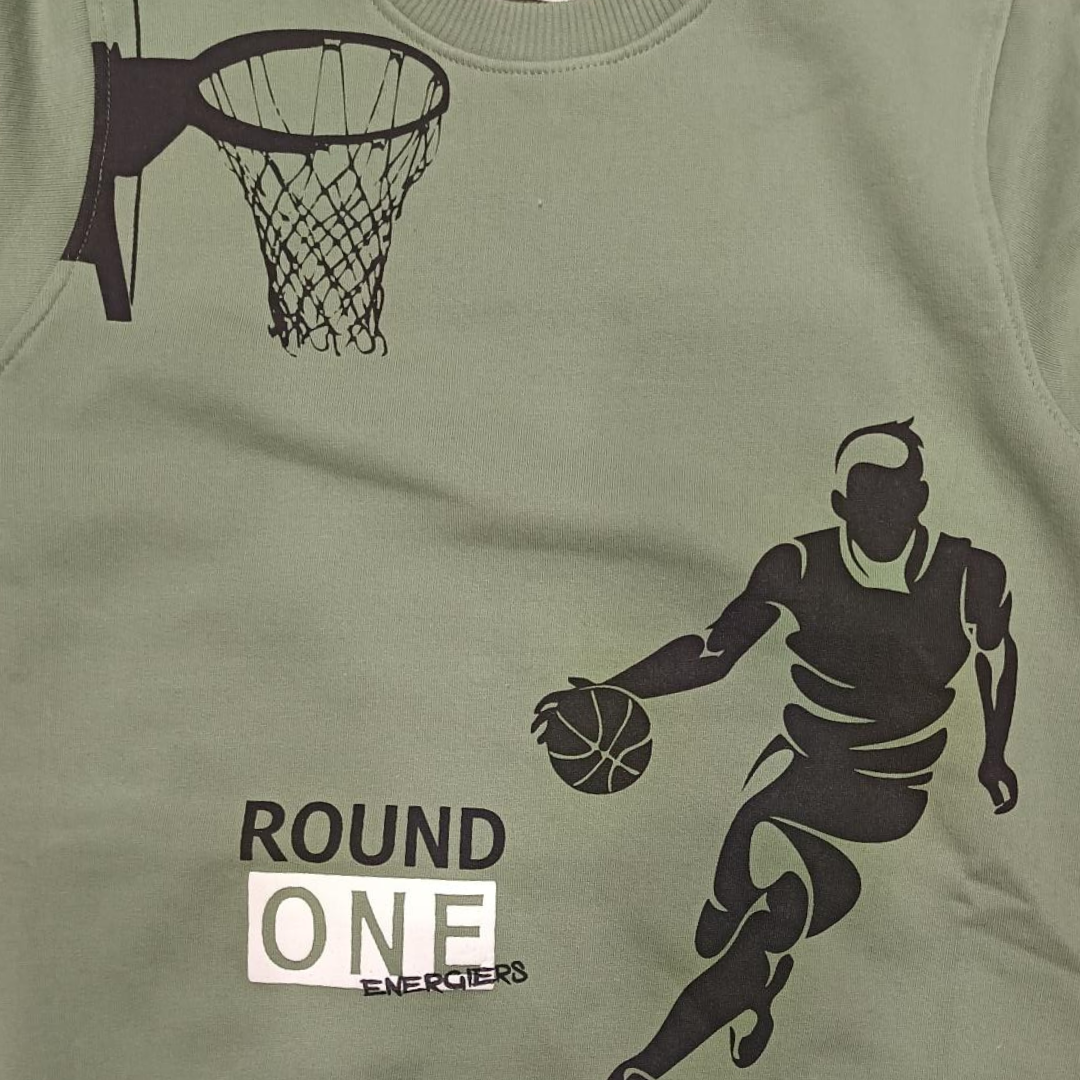 Φόρμα Φούτερ Μαύρη "Round One" - Energiers - MyHouseandKids