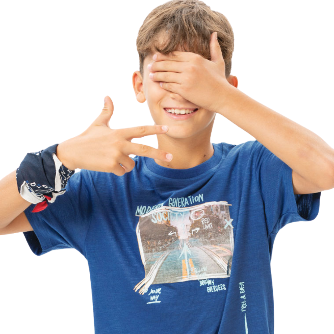 Τ-Shirt Mελανζέ "Modern Generation" - Energiers - MyHouseandKids