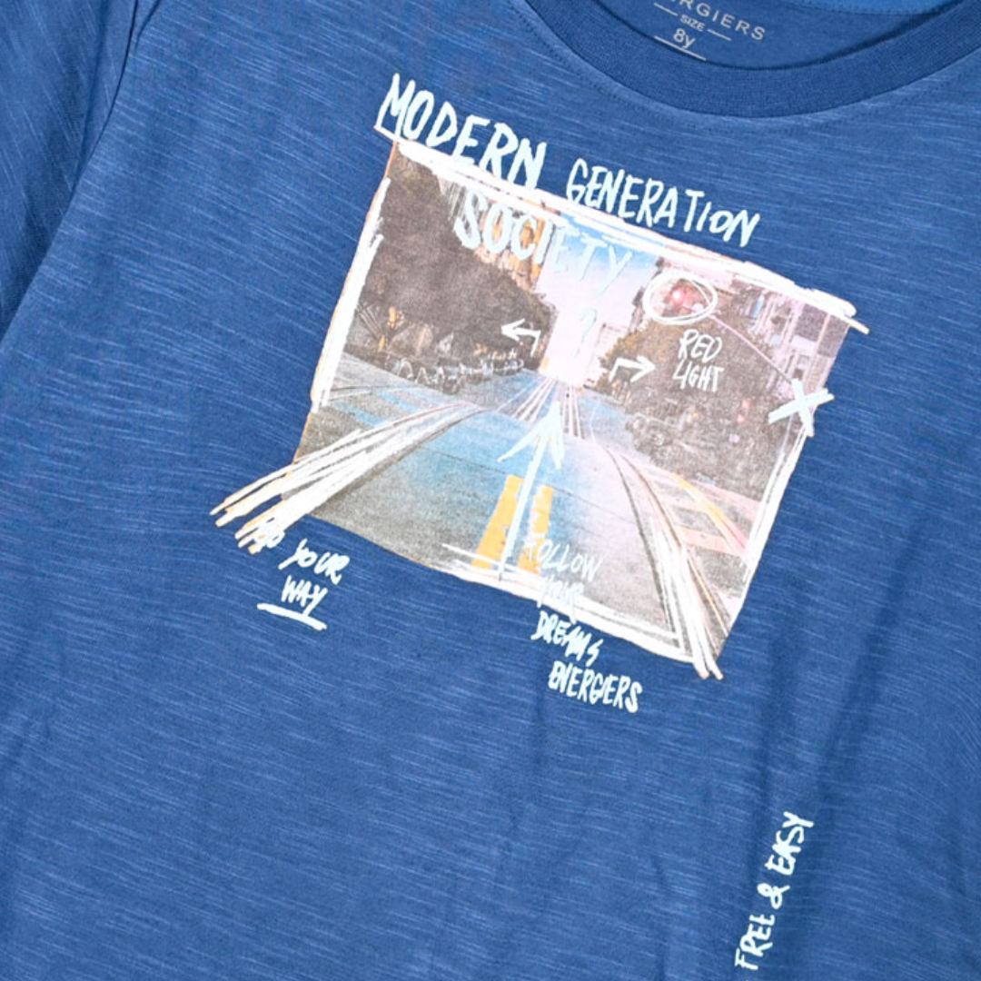 Τ-Shirt Mελανζέ "Modern Generation" - Energiers - MyHouseandKids