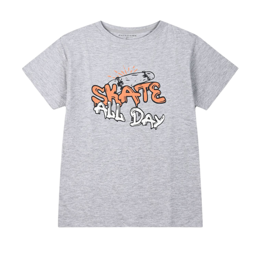 Τ-Shirt Mελανζέ "Skate All Day" - Energiers - MyHouseandKids