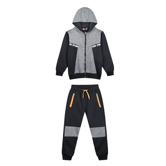 Φόρμα Φούτερ Μαύρο "Sport Action" - Energiers - MyHouseandKids