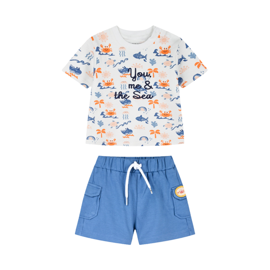 Βρεφικό Σετ "Summer Days" Mπλε Energiers 11-226477-0 - Energiers - MyHouseandKids
