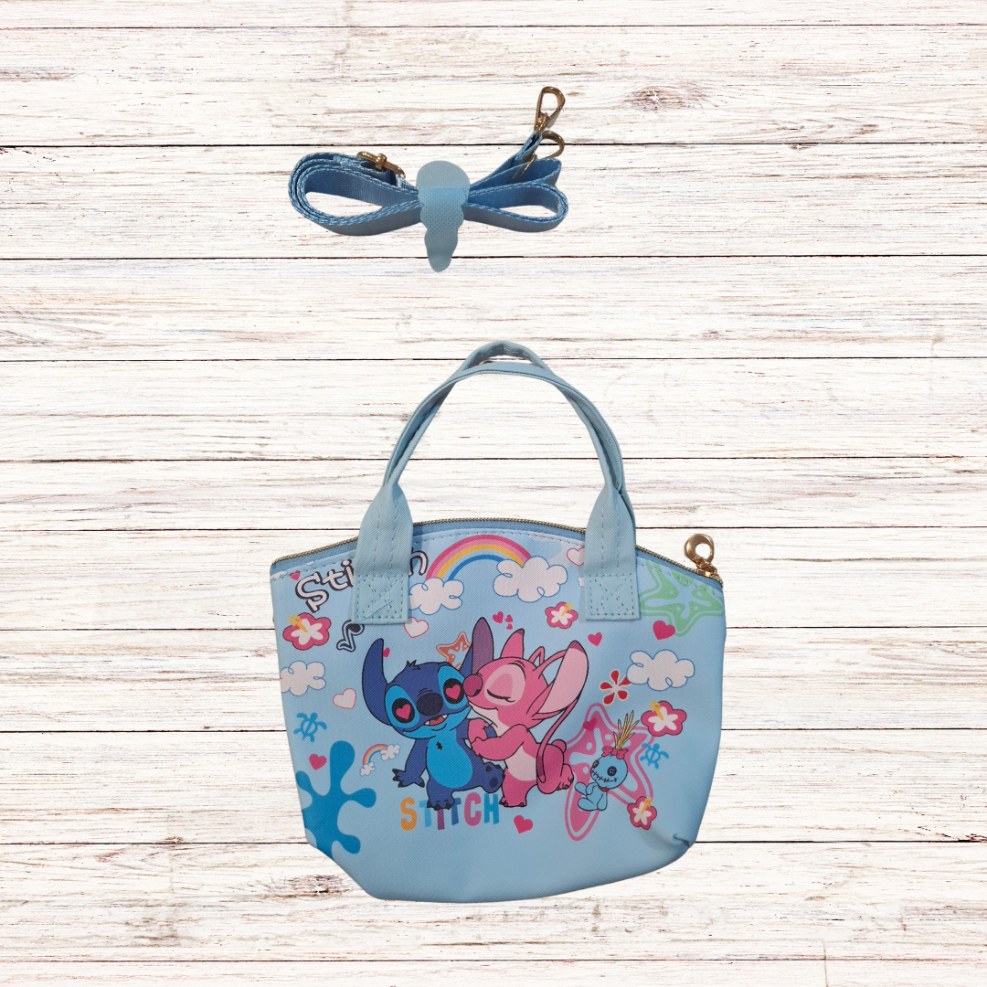 Tσαντακι Χιαστί Stitch Γαλάζιο - MyHouseandKids