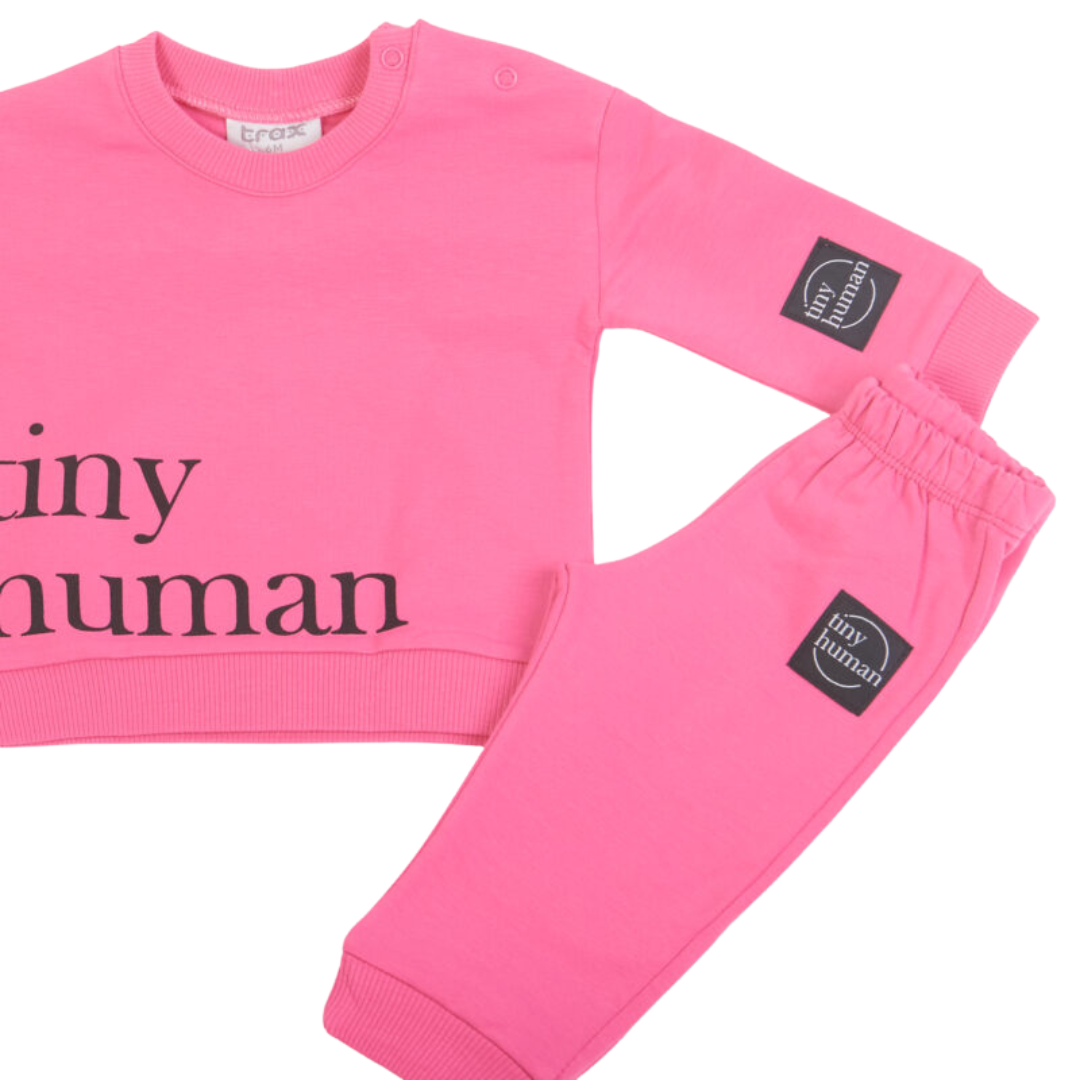 Φόρμα Φούτερ Φούξια "Tiny Human" - Trax - MyHouseandKids