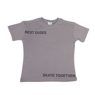 Μπλούζα Κοντομάνικη Ανθρακί - Trax - MyHouseandKids