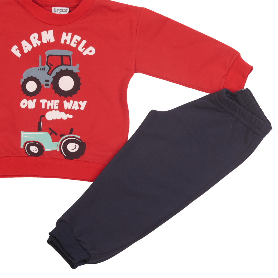 Φόρμα Αχνούδιαστη Κόκκινη - Trax - MyHouseandKids