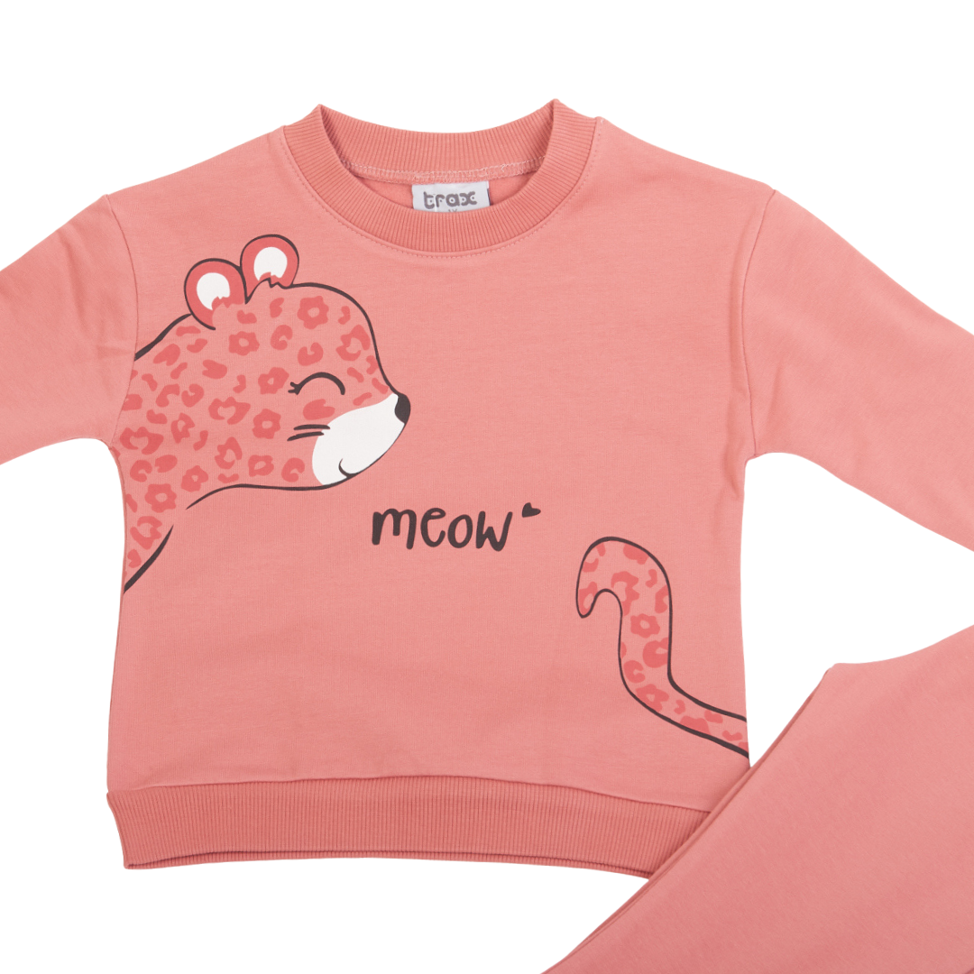 Σετ Φόρμα Φούτερ Σομόν - Trax - MyHouseandKids