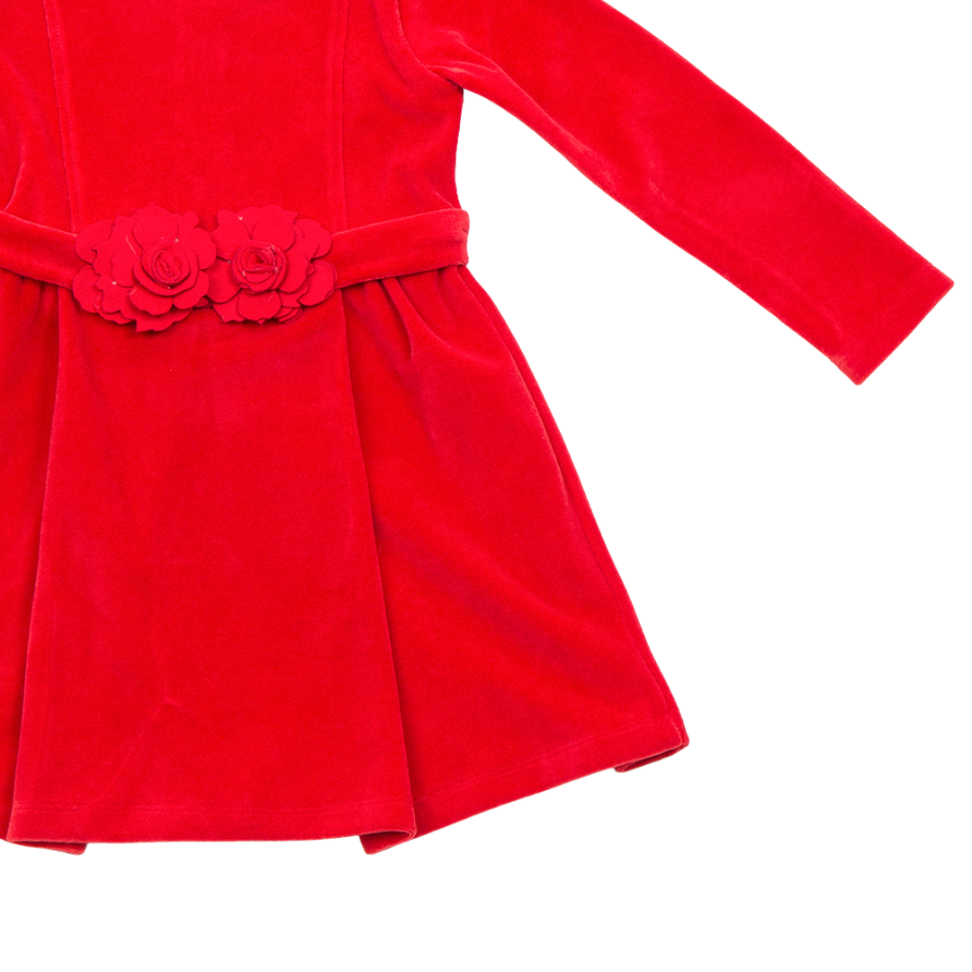 Φόρεμα Βελούτε Κόκκινο - Trax - MyHouseandKids