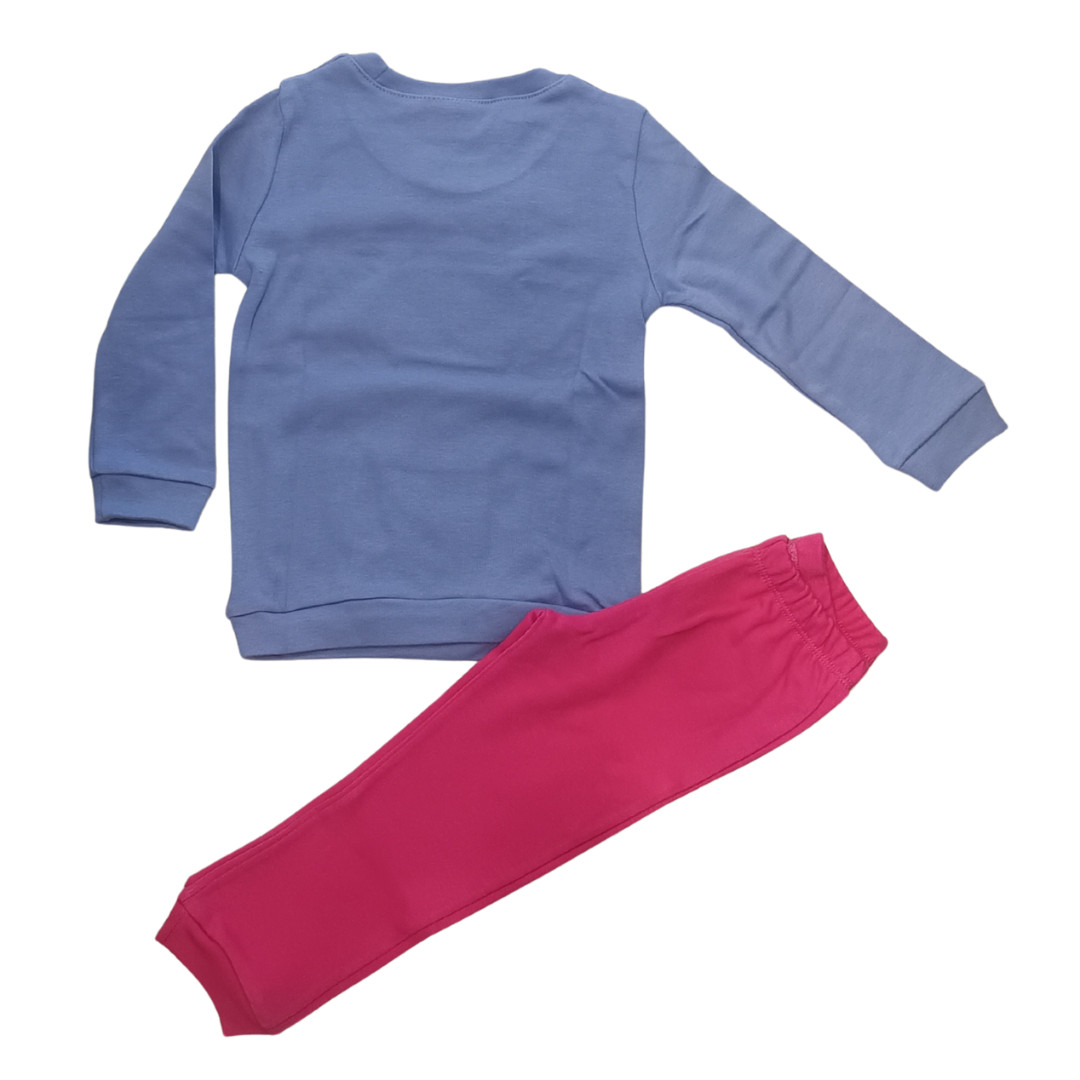Πυζάμες Βαμβακερές Μωβ-Ροζ - Trax - MyHouseandKids