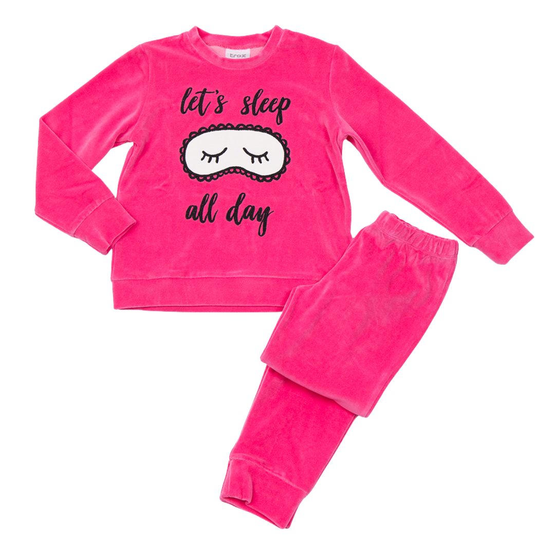 Πυζάμα Βελουτέ Φούξια - Trax - MyHouseandKids
