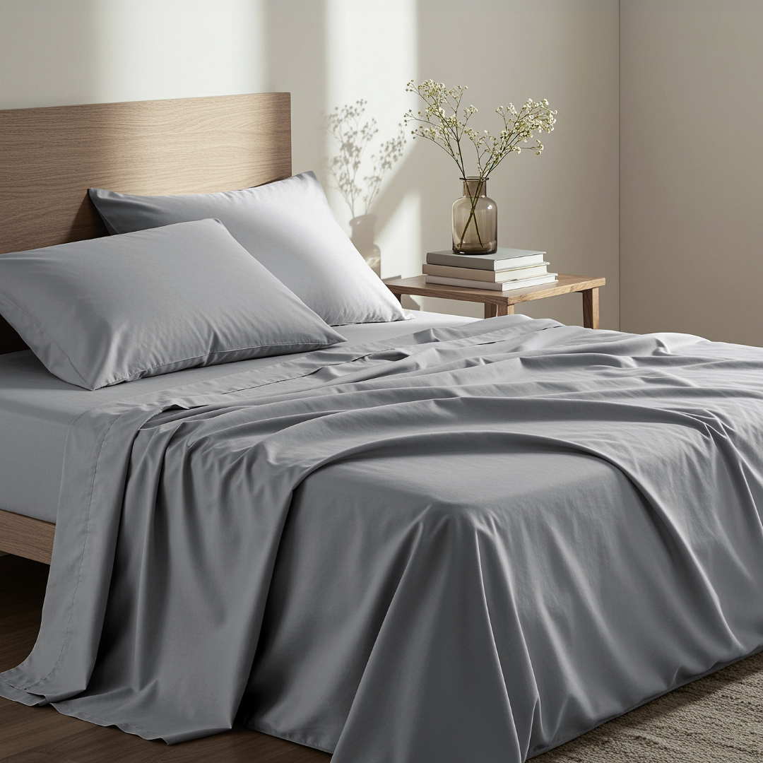 Μαξιλαροθήκες Σετ Unicolors 52x72εκ. Medium Gray - Nima - MyHouseandKids