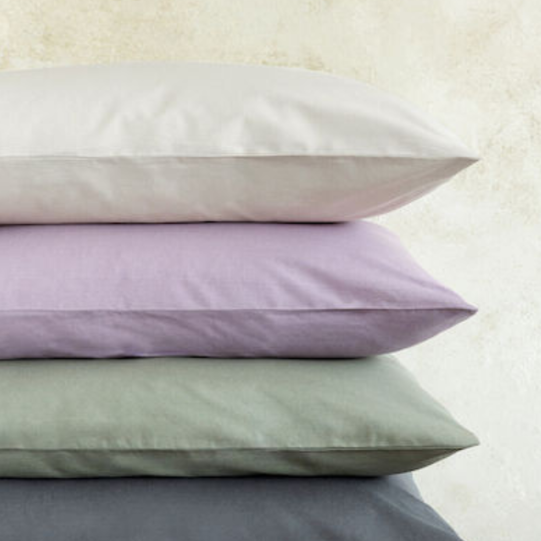 Μαξιλαροθήκες Σετ Unicolors 52x72εκ. Pale Mauve - Nima - MyHouseandKids
