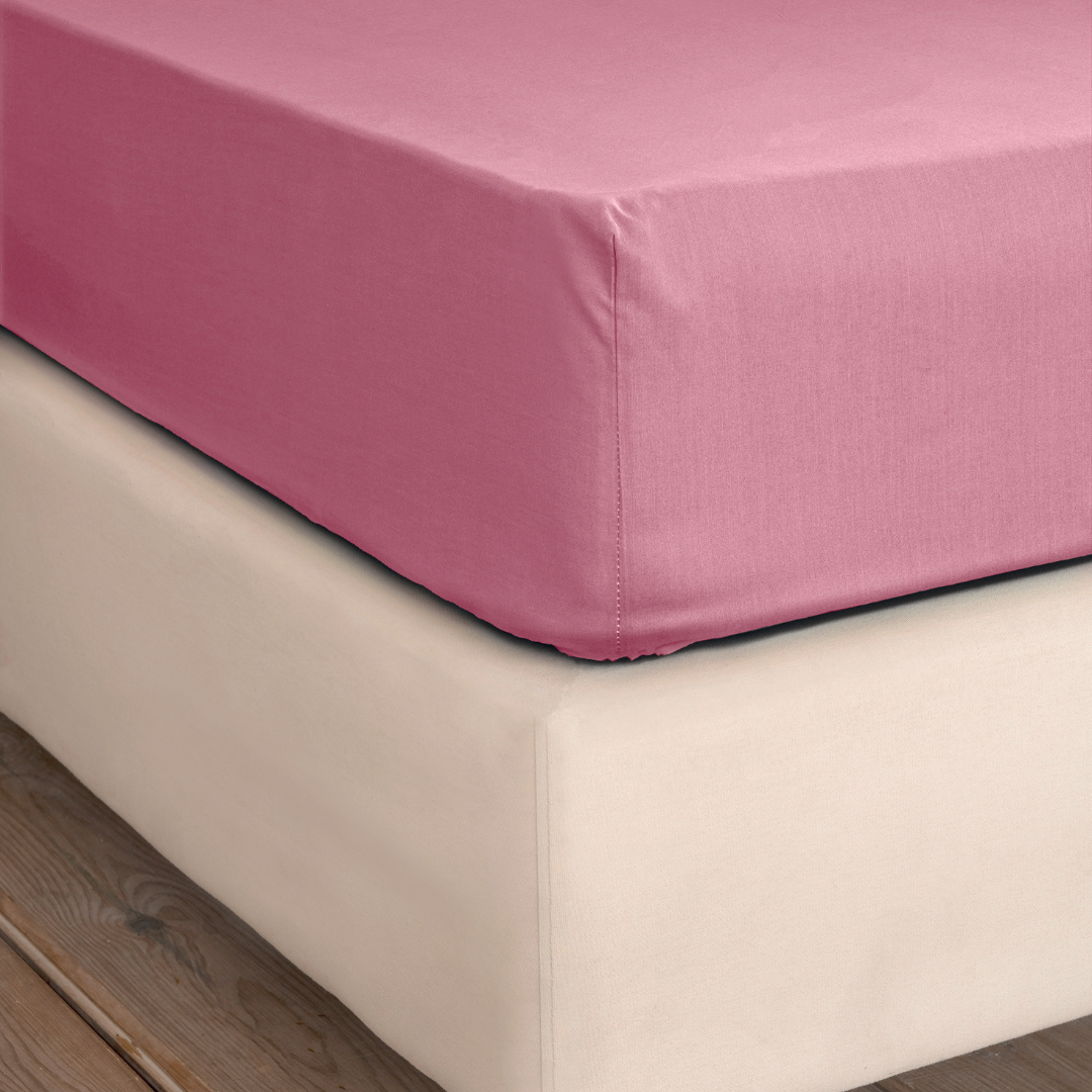 Σεντόνι Yπερδιπλο με Λάστιχο 120x200x32 Unicolors Apple Pink - Νima - MyHouseandKids
