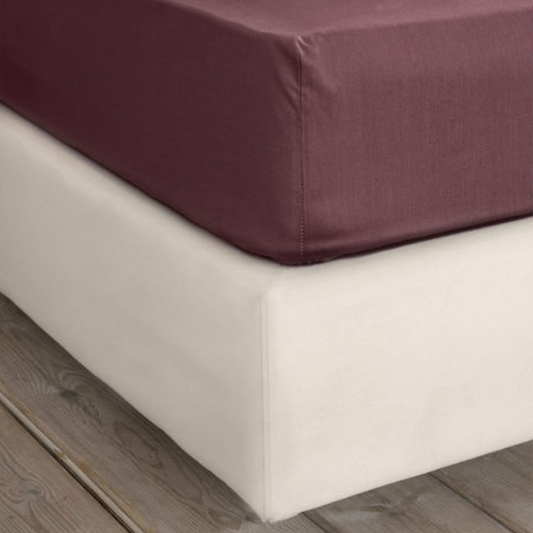 Σεντόνι Yπερδιπλο με Λάστιχο 120x200x32 Unicolors Deep Bordeaux - Nima - MyHouseandKids