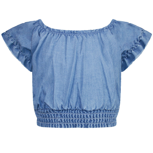 Crop Top Tζην Παιδικό Μπλε