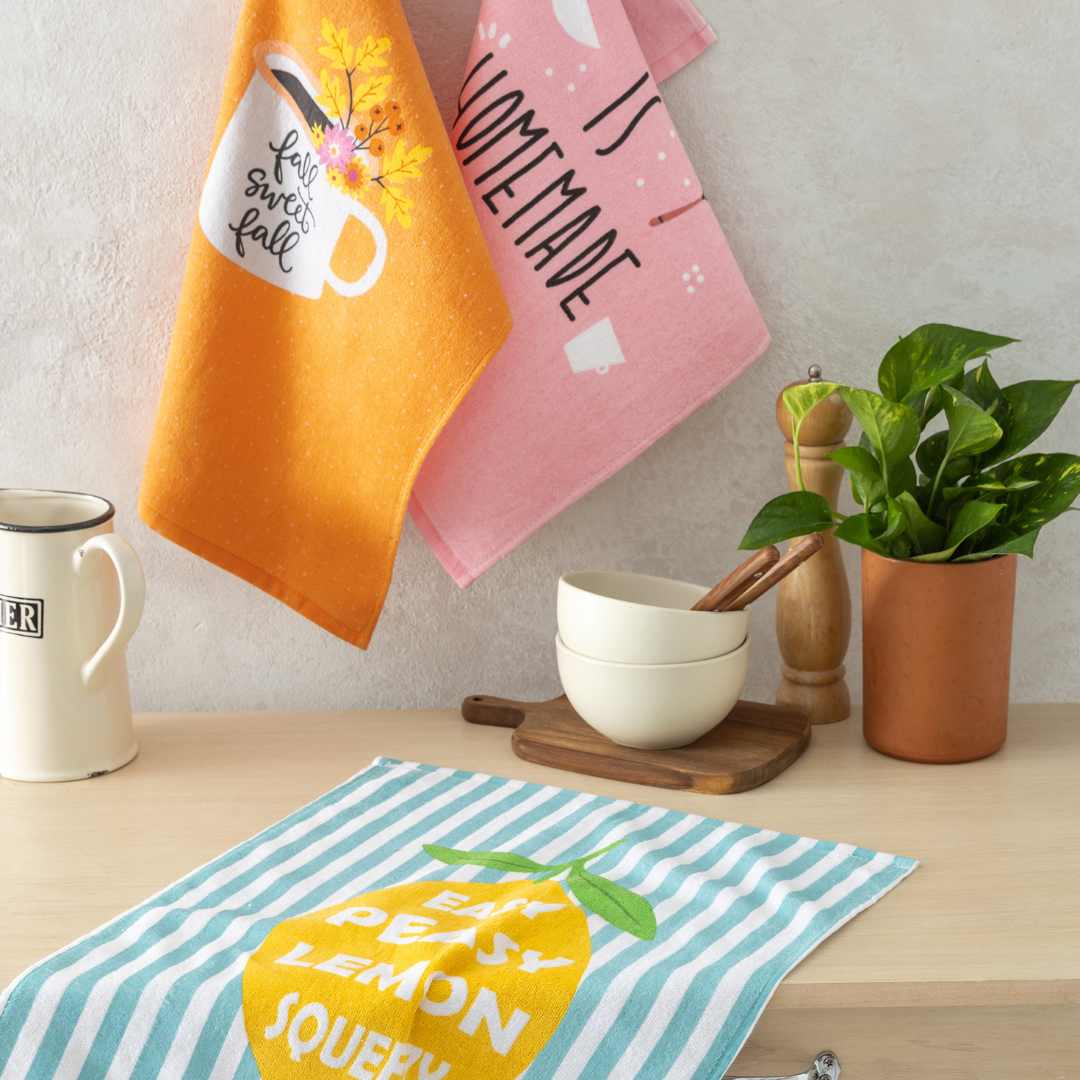 Πετσέτα Κουζίνας 100% Βαμβάκι 40x60cm Lemon Easy - Nima - MyHouseandKids