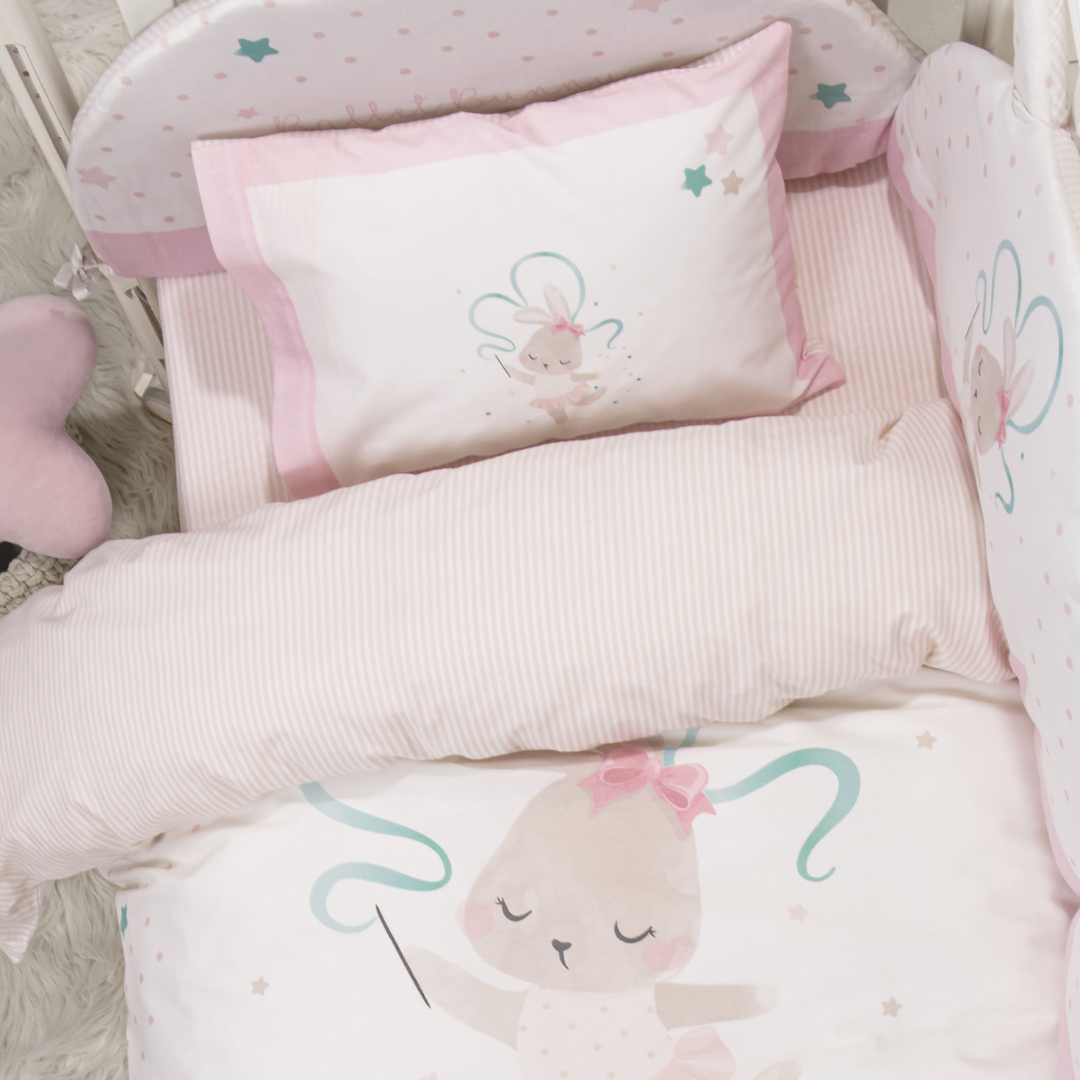 Βρεφικά Σεντόνια Σετ Κούνιας 120x170cm Ballet Bunny Nima - Nima - MyHouseandKids