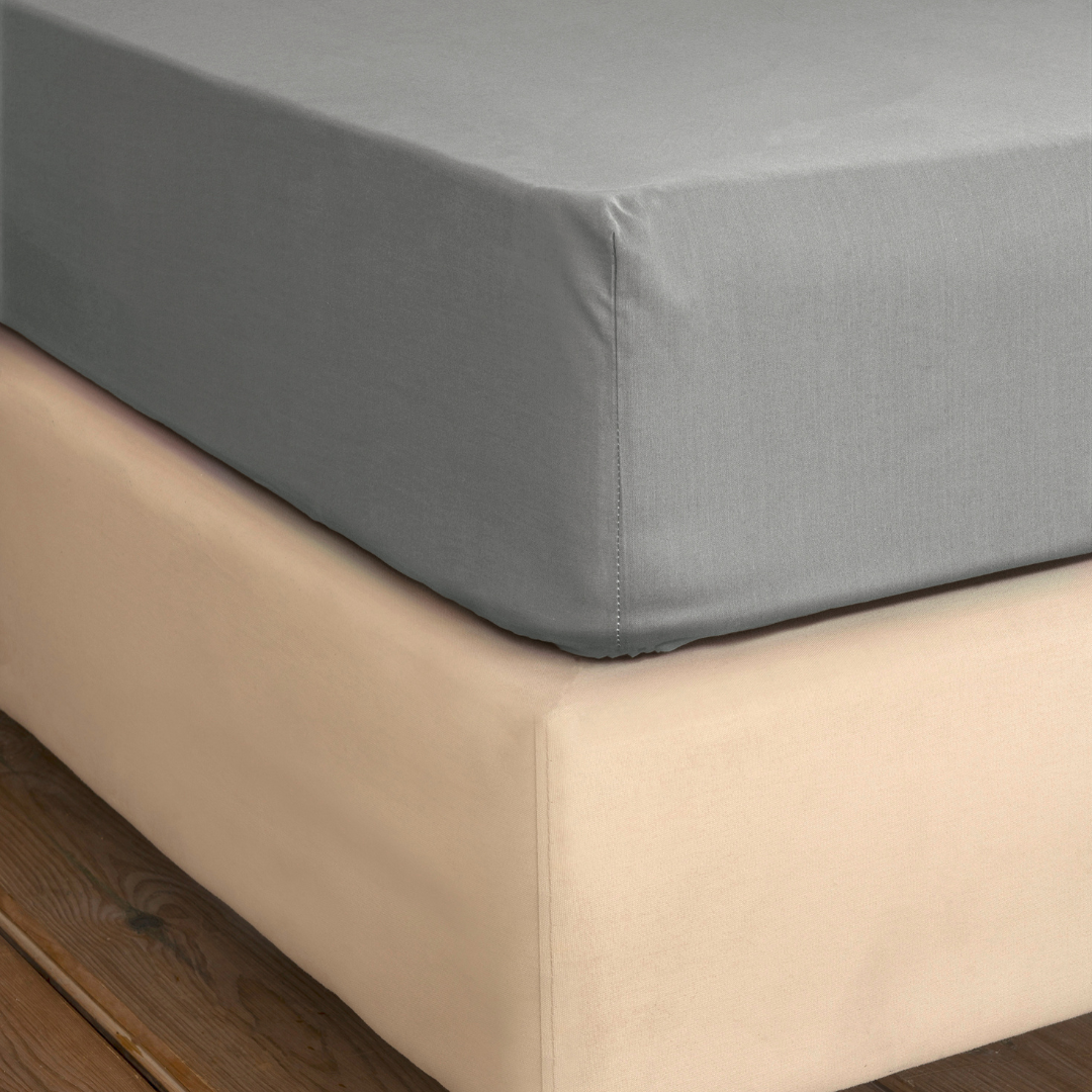 Κατωσέντονο Ημίδιπλο Με Λάστιχο 120x200x32εκ. Unicolors Medium Gray Νima - Nima - MyHouseandKids