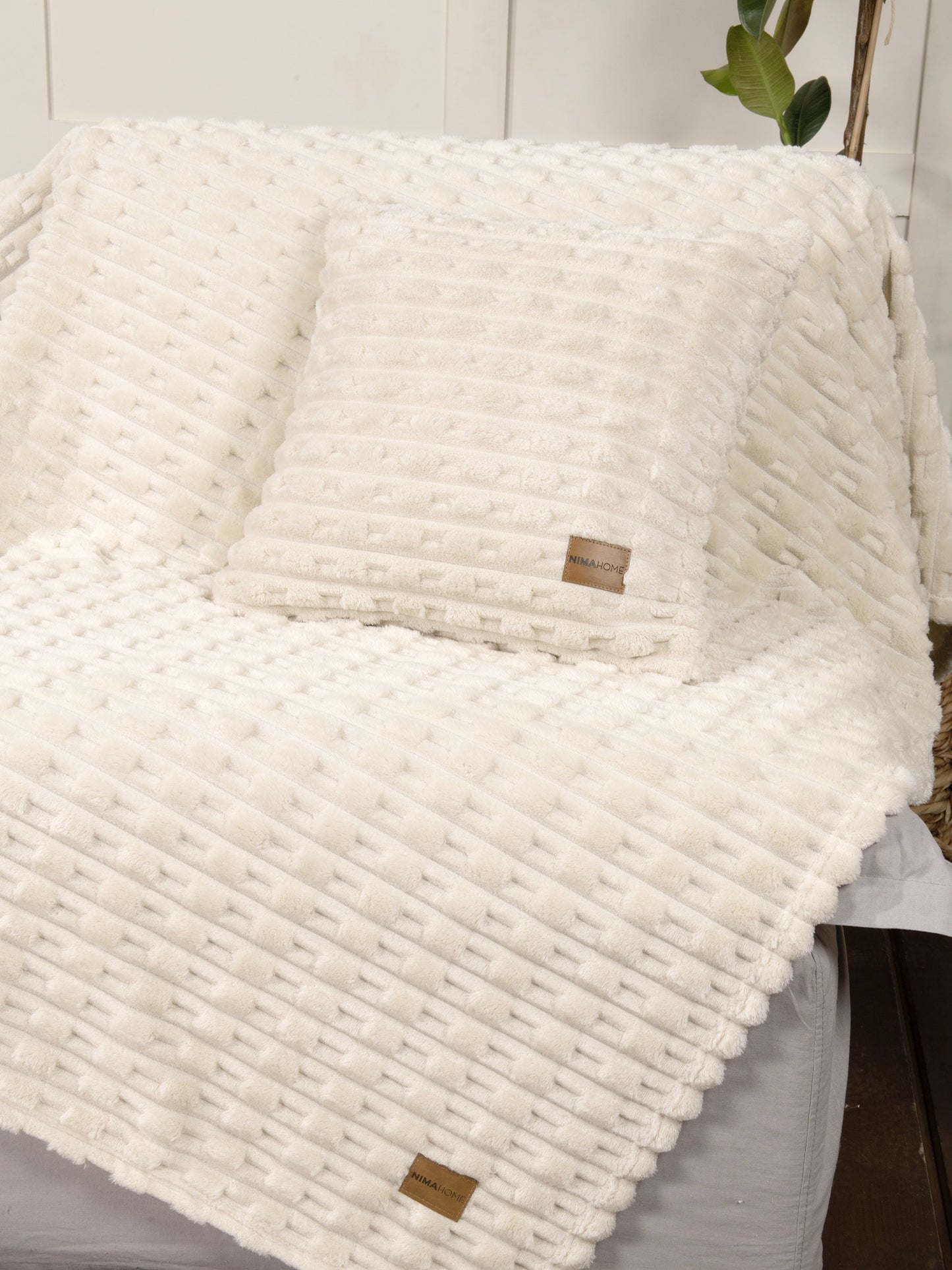 Κουβέρτα καναπέ 130x170 - Savara Light Beige