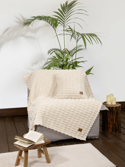 Κουβέρτα καναπέ 130x170 - Savara Light Beige