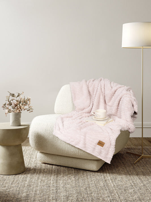Κουβέρτα καναπέ 130x170 - Serenus Nude Pink
