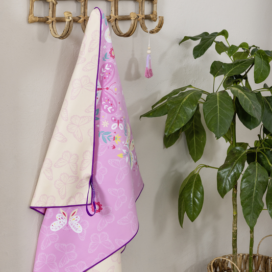 Παιδική Πετσέτα Θαλάσσης Ροζ 140x70εκ. Be Happy - Nima - MyHouseandKids