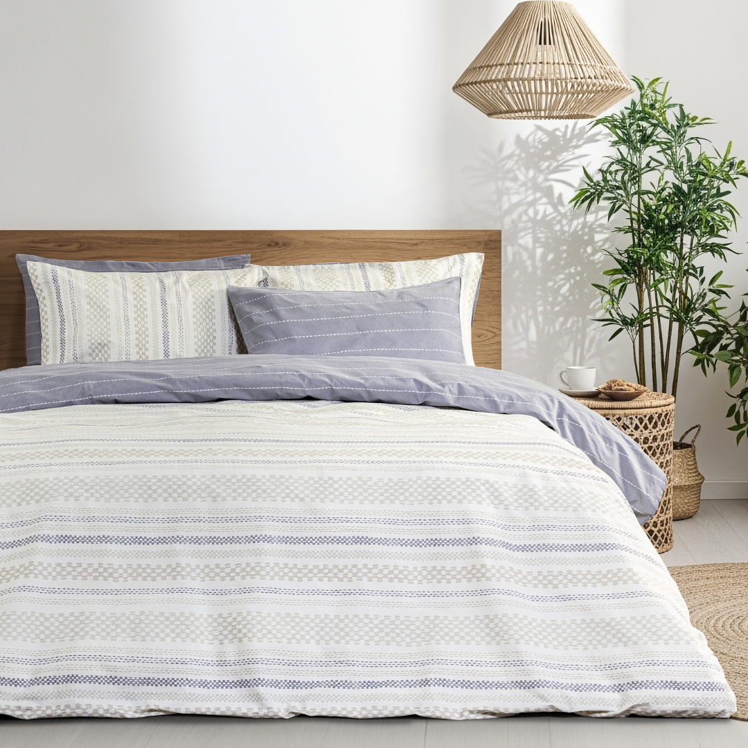 Σετ Σεντόνια Υπέρδιπλα με Λάστιχο 160x200+32cm  Flow Nima - Nima - MyHouseandKids