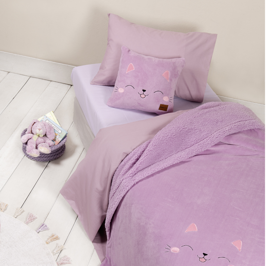 Κουβέρτα Βελουτέ Μονή Λιλά 160x220εκ. Lily  Nima - Nima - MyHouseandKids