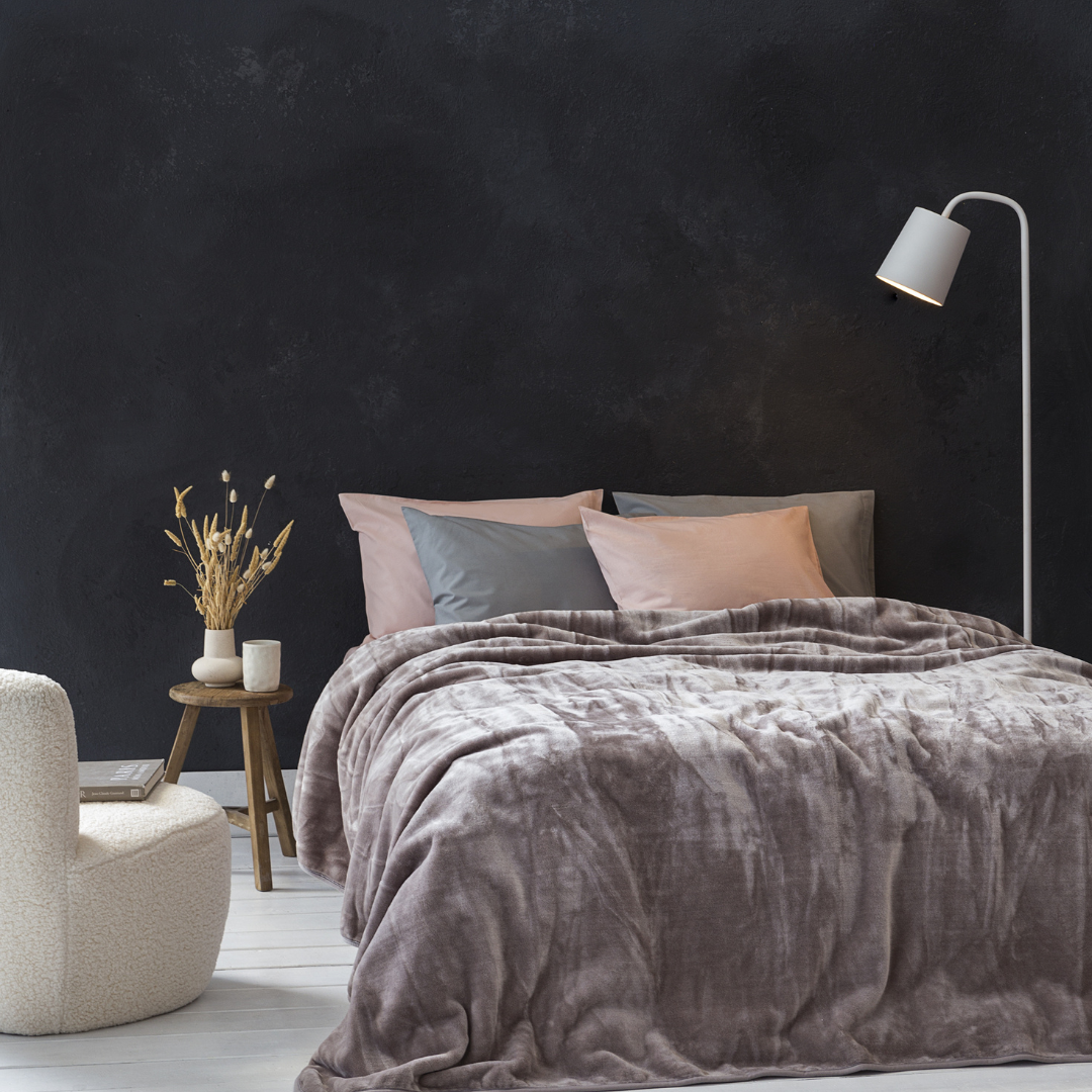 Κουβέρτα Βελουτέ Μονή 160x220cm Coperta Cigar Beige Nima Home - Nima - MyHouseandKids