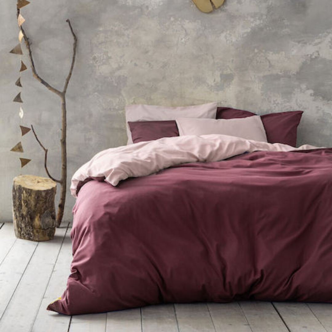 Πάπλωμα Μονό 160x240 Abalone Nude / Bordeaux- ΝimaHome - MyHouseandKids