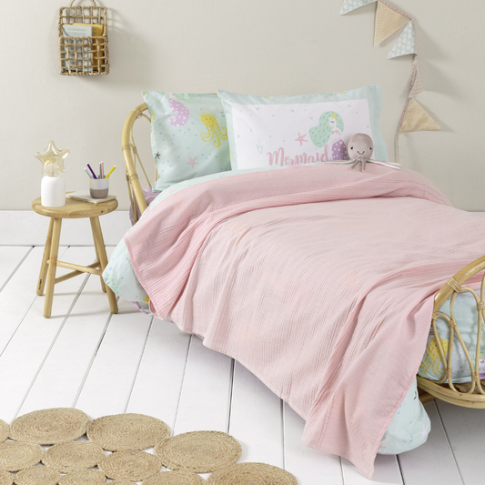 Κουβέρτα Βαμβακερή Μονή 160x240εκ.Dune Pink Nima - Nima - MyHouseandKids
