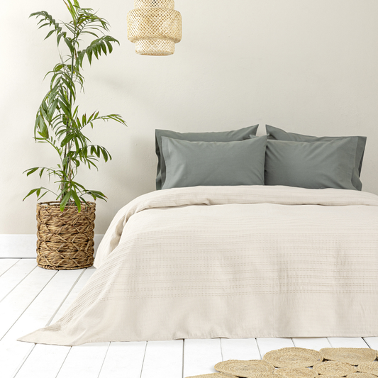 Κουβέρτα Βαμβακερή Μονή 160x240εκ. Sand Beige Nima - Νima - MyHouseandKids