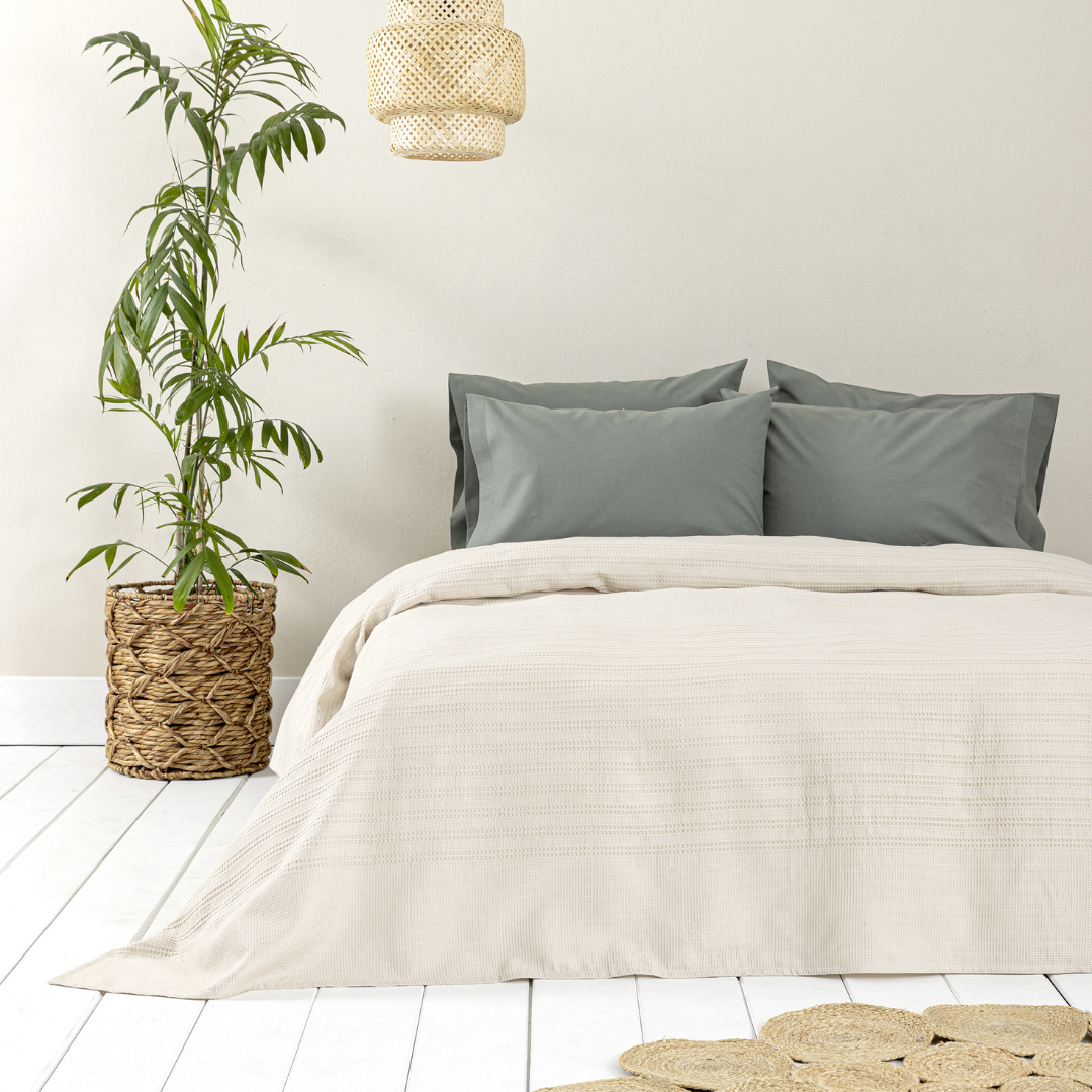Κουβέρτα Βαμβακερή Μονή 160x240εκ. Sand Beige Nima - Νima - MyHouseandKids