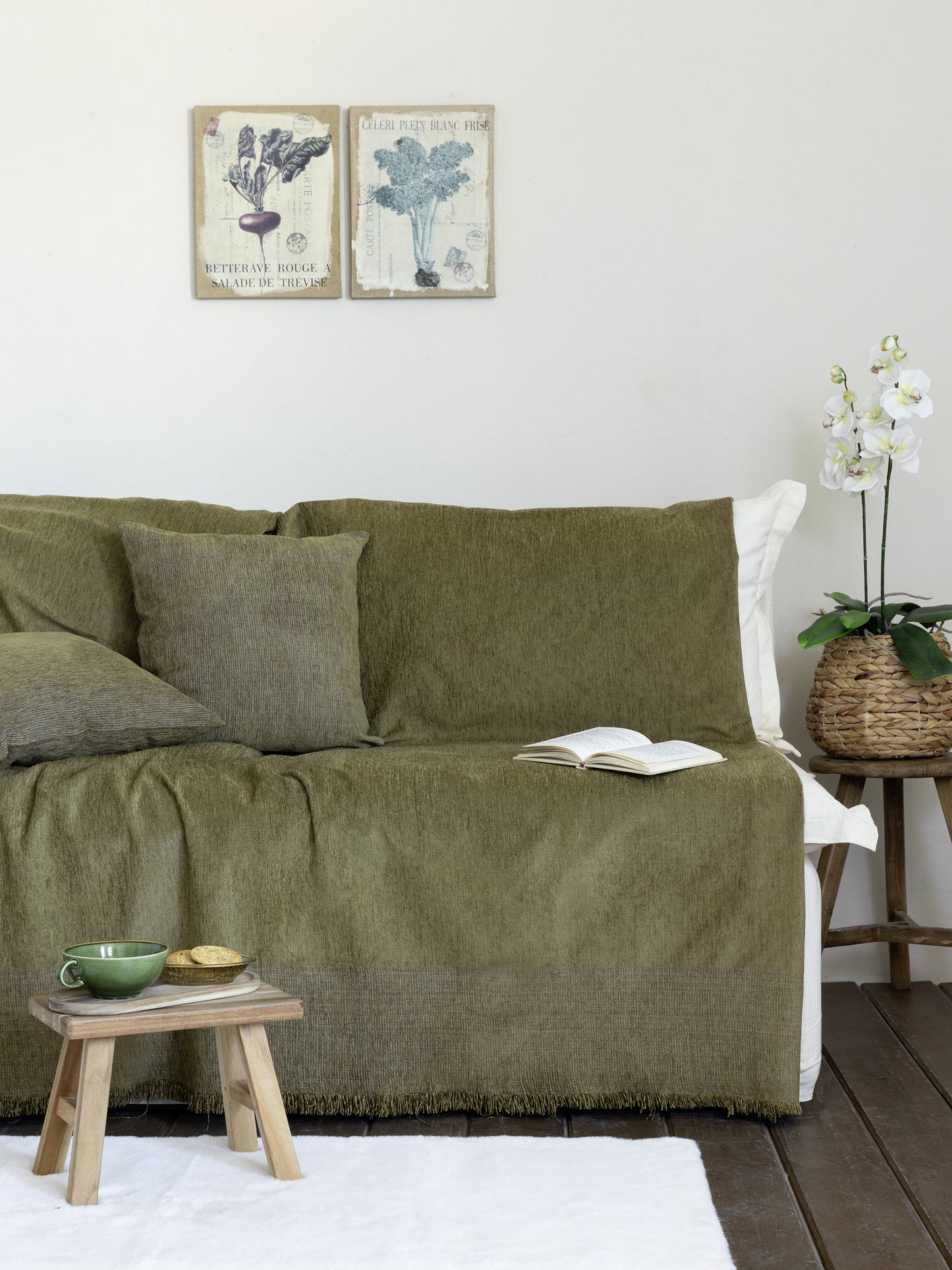 Ριχτάρι 180x350 - Plain Green