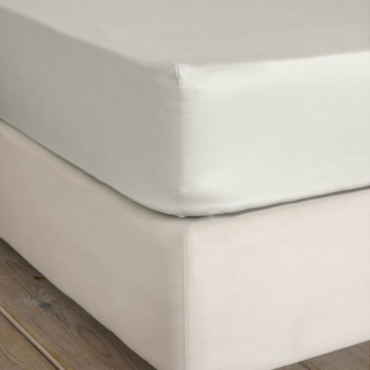 Σεντόνι Βαμβακοσατέν Γίγας με Λάστιχο 185x200x35εκ. Superior Satin Fog Beige ΝΙΜΑ - Nima - MyHouseandKids
