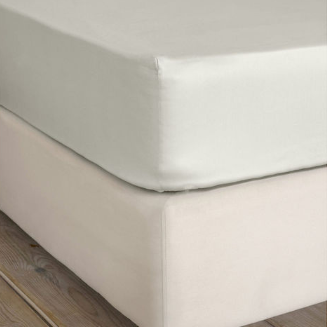 Σεντόνι Βαμβακοσατέν Γίγας με Λάστιχο 185x200x35εκ. Superior Satin Fog Beige ΝΙΜΑ - Nima - MyHouseandKids