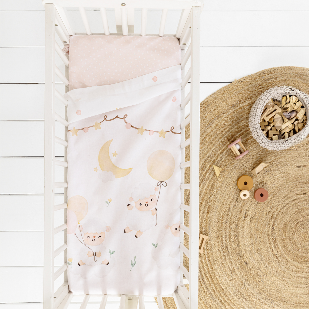 Βρεφικά Σεντόνια Λίκνου Σετ 2τμχ 70x110εκ. Little Sheep Nima Home - Nima - MyHouseandKids