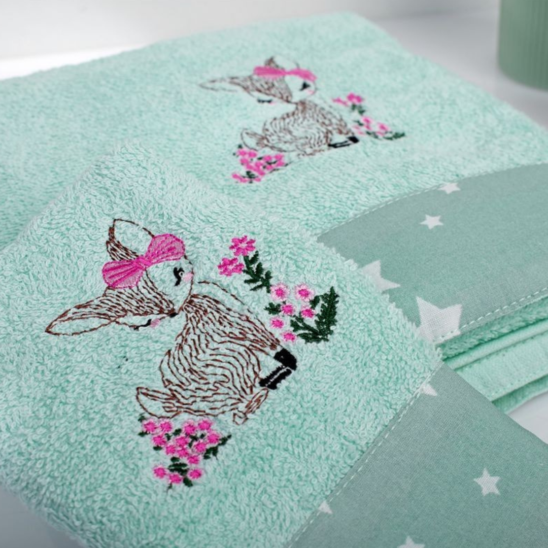 Βρεφικές Πετσέτες Σετ 2τμχ Bebe Deer Dimcol - Dimcol - MyHouseandKids