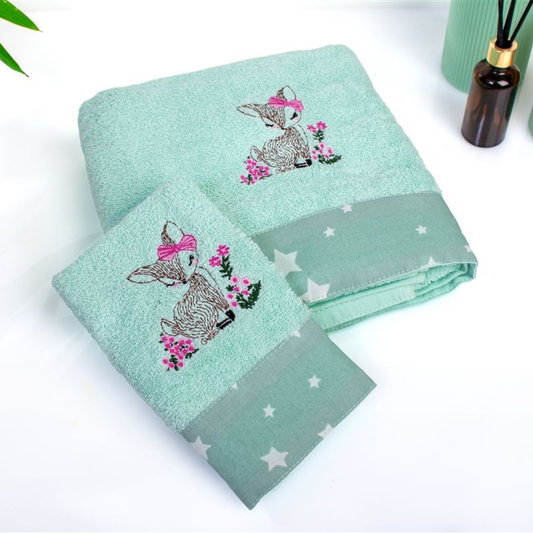 Βρεφικές Πετσέτες Σετ 2τμχ Bebe Deer Dimcol - Dimcol - MyHouseandKids
