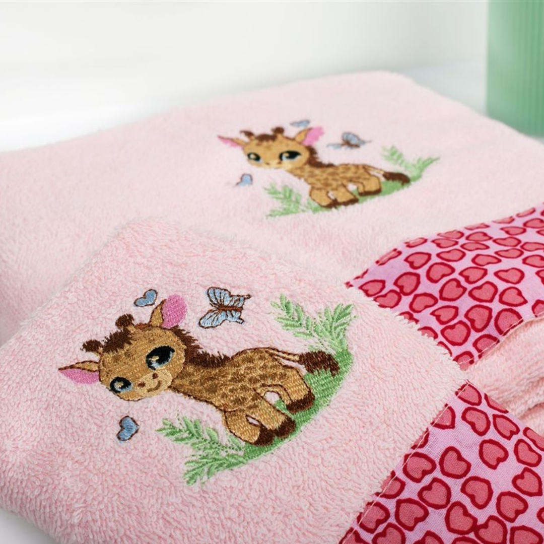 Βρεφικές Πετσέτες Σετ 2τμχ Bebe Giraffe Dimcol - Dimcol - MyHouseandKids
