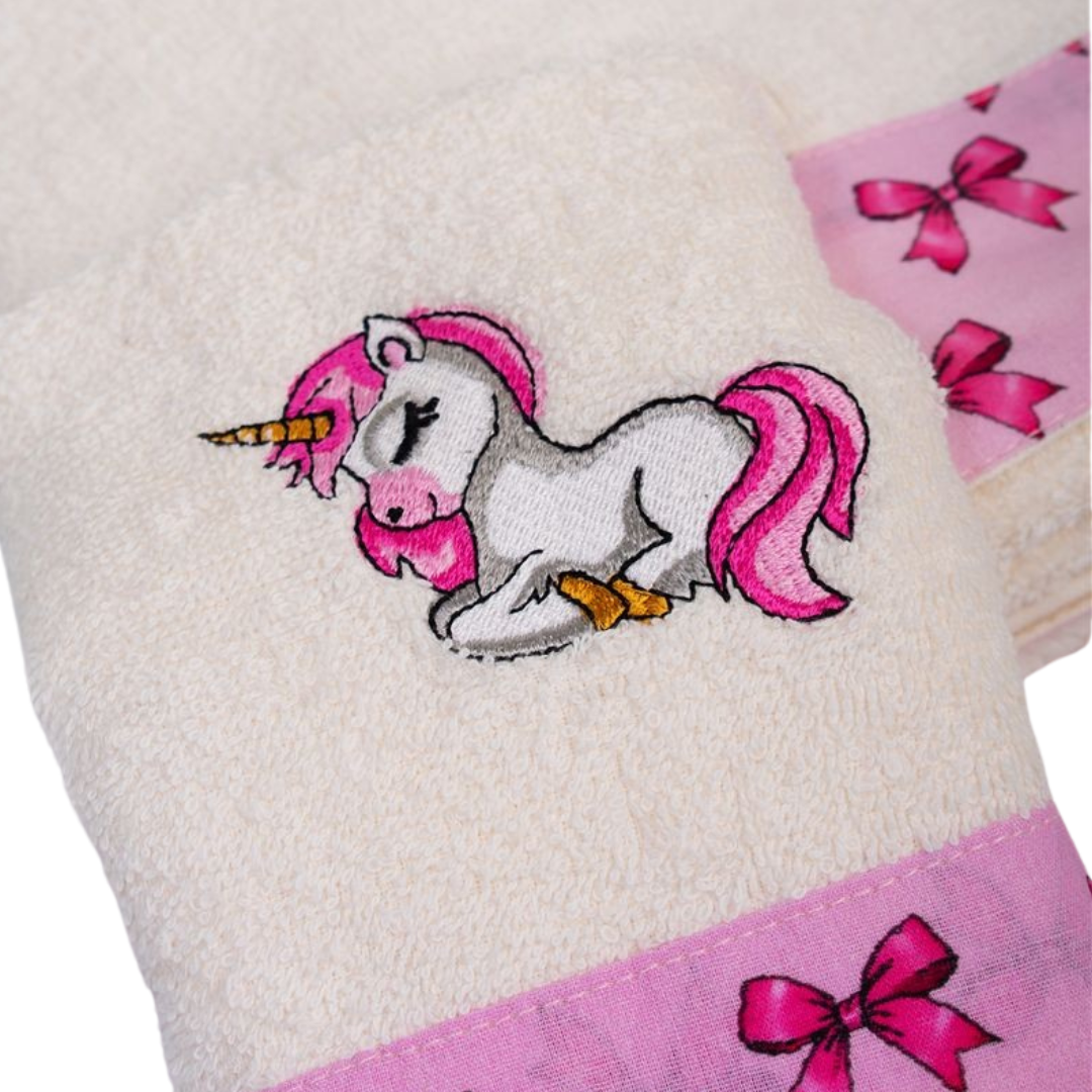 Βρεφικές Πετσέτες Σετ 2τμχ Bebe Unicorn Dimcol - Dimcol - MyHouseandKids
