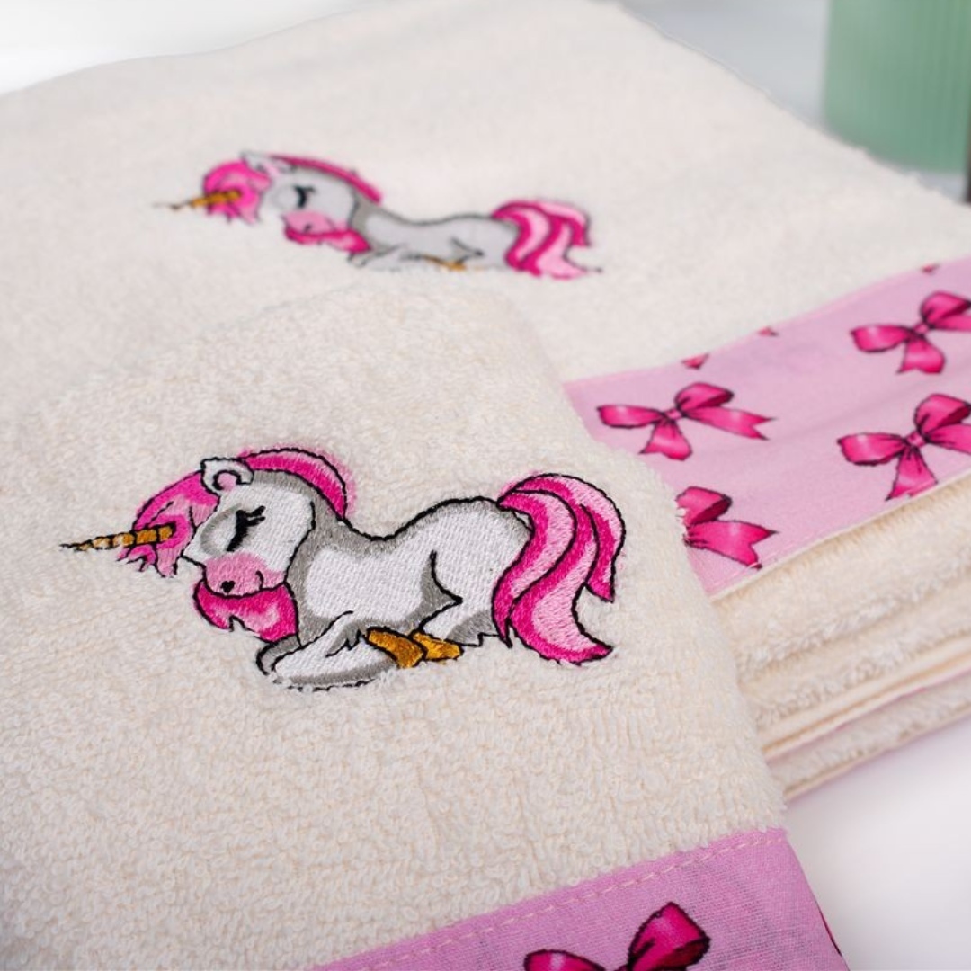 Βρεφικές Πετσέτες Σετ 2τμχ Bebe Unicorn Dimcol - Dimcol - MyHouseandKids