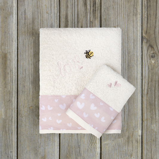 Βρεφικές Πετσέτες Σετ  2τμχ Bee Love- Kocoon - MyHouseandKids