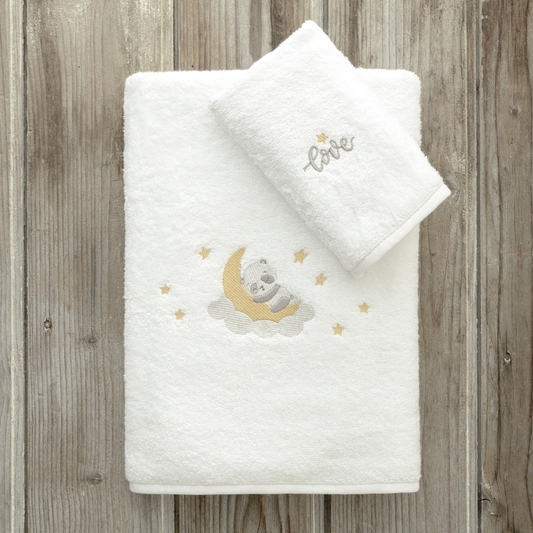 Βρεφικές Πετσέτες Σετ 2τμχ Panda Love Kocoon - Nima - MyHouseandKids