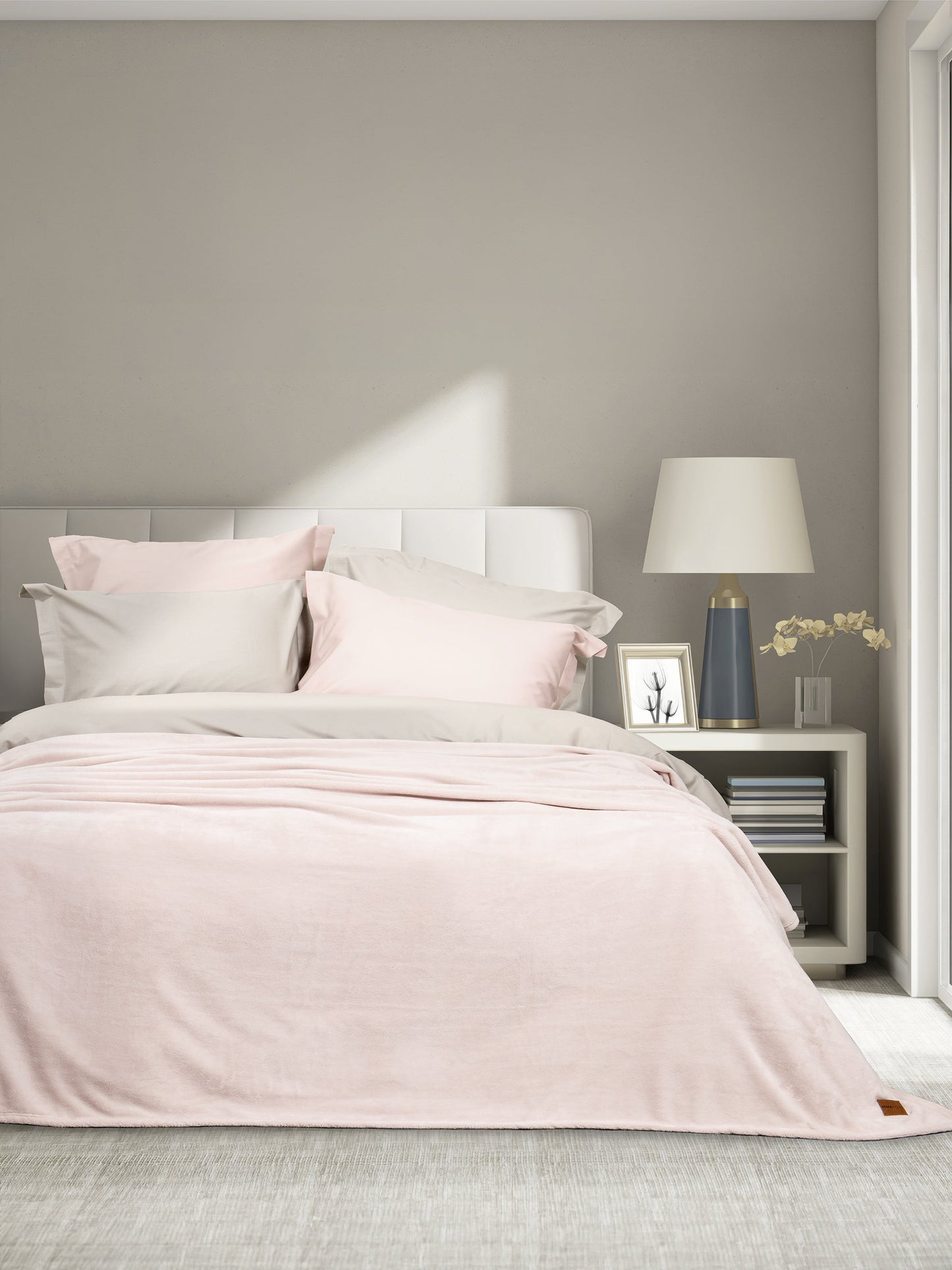 Κουβέρτα Υπέρδιπλη 220x240 - Alpa Light Pink