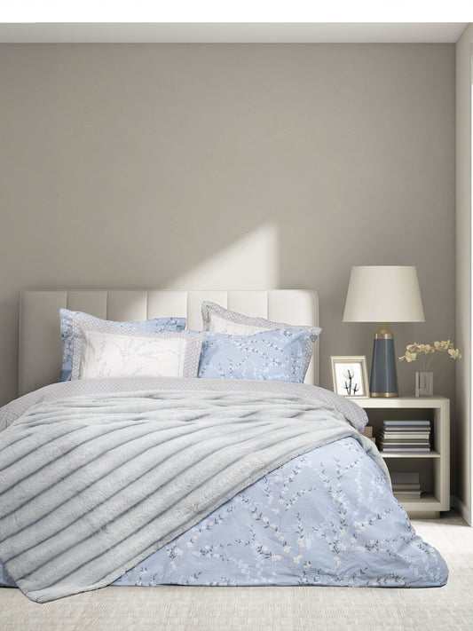 Κουβέρτα Υπέρδιπλη 220x240 - Carezza Light Gray